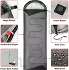 ODM matériel en nylon imperméable de sac de couchage d'appareils de chauffage électrique de graphène
