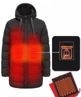 Veste de chauffage de graphène d'ODM, veste d'ouatine chauffée électrique infrarouge lointain