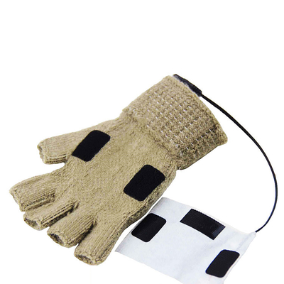 Des gants chauffants électriques en laine tricotée chauffés à l' infrarouge pour la chaleur et le confort en hiver