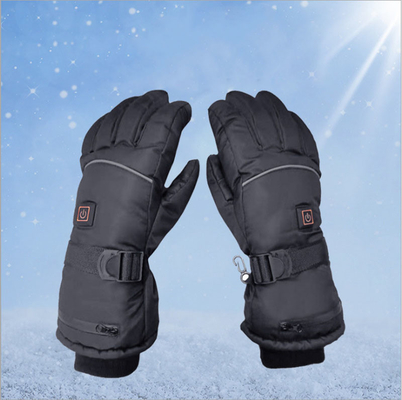 Gants chauffants électriques en cuir en PU résistant à l'eau en hiver pour le travail et les activités en plein air
