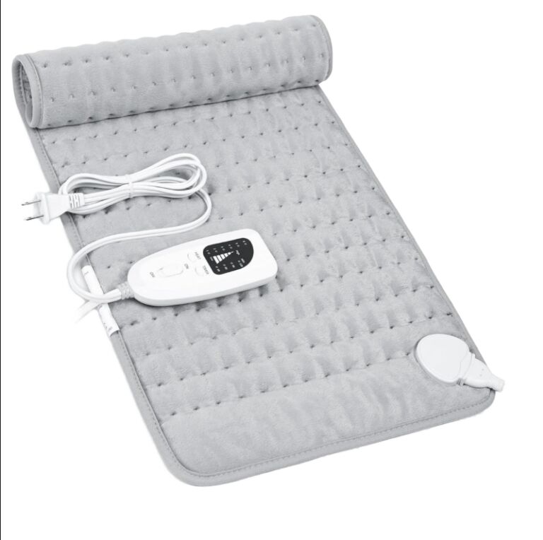 SHEERFOND couverture électrique hiver usage domestique élément de fil chauffant flanelle de haute qualité 120V lavable plusieurs niveaux de chaleur