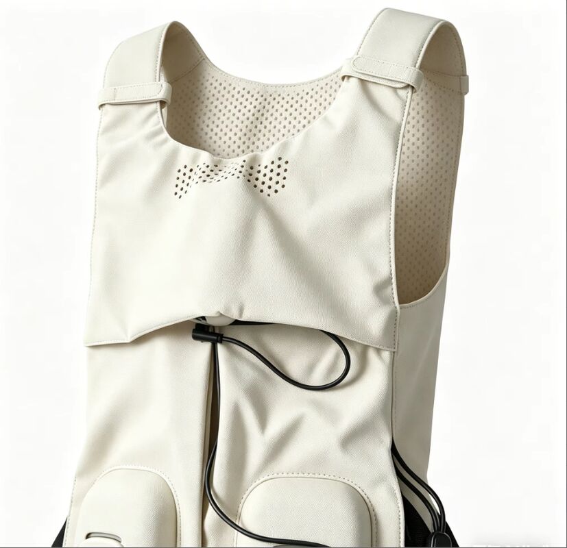 Système de refroidissement à l'eau en nylon portable personnalisable électrique 2C 20C Veste de refroidissement en maille Contrôle du débit de la vessie Vêtements refroidis
