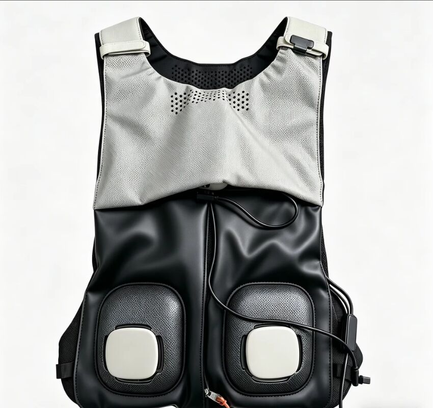 Système de refroidissement à l'eau de sac à dos électrique personnalisable 2C 20C Veste de refroidissement à maillage Contrôle du débit de la vessie Vêtements refroidis RV Outdoor