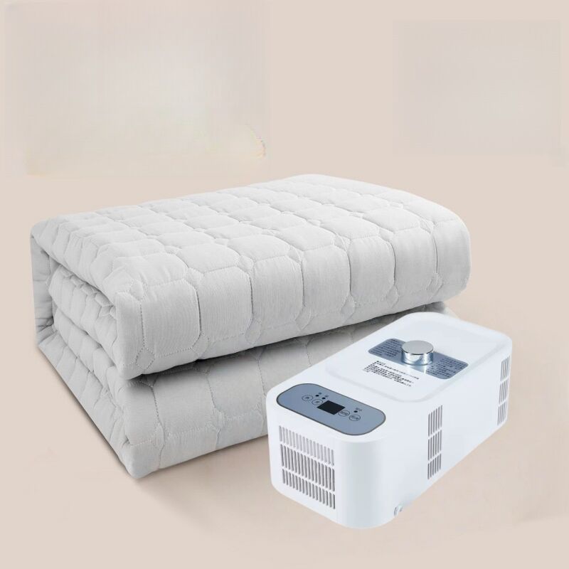 Mat de lit intelligent de luxe 600TC en coton de bambou à double zone de contrôle de la température avec système de refroidissement silencieux et de chauffage doux