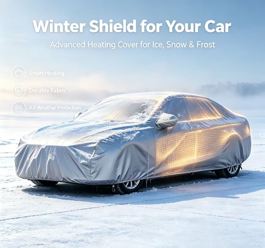 Capot de chauffage de voiture flexible offrant chauffage et protection contre la neige et les températures glaciales pour différents types de véhicules