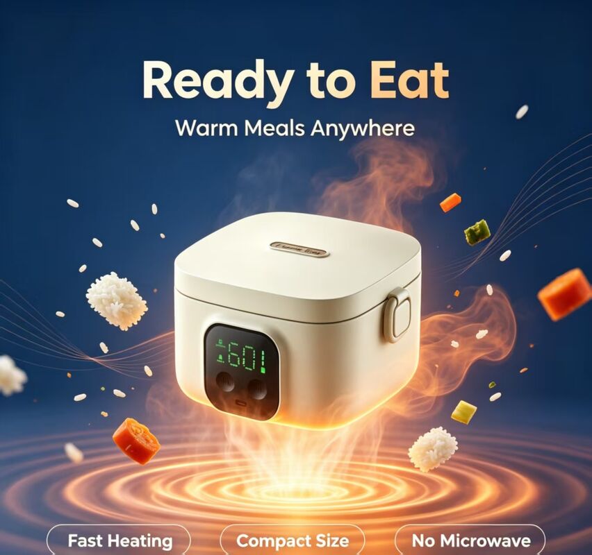 Boîte à lunch chauffée électrique USB à plusieurs températures, boîte de chauffage alimentaire portable en acier inoxydable 304, conservation de la chaleur de 3 à 4 heures, chauffe-aliments extérieur de 500 ml pour le camping de voyage