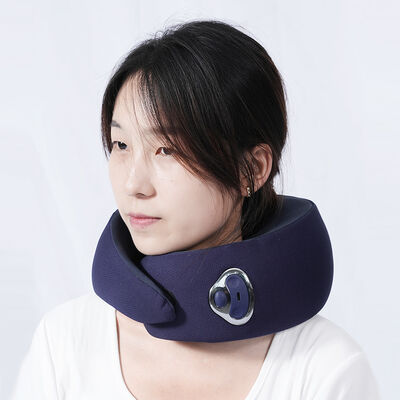 Coussin chauffant électrique avec matériau chauffant à film de graphène et charge USB pour soulager les douleurs au cou et un support confortable