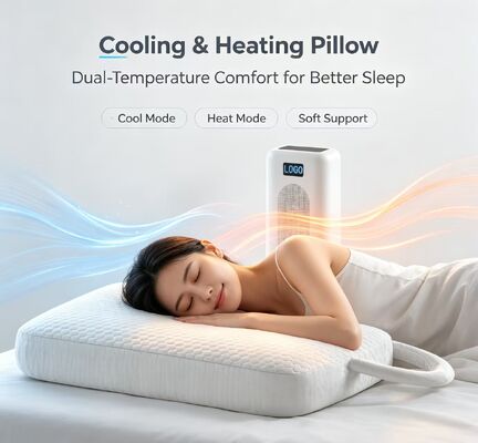 Technologie de contrôle de la température de l'oreiller chauffant électrique assurant un chauffage et un refroidissement constants pour un meilleur sommeil et un plus grand confort