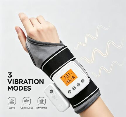 Support de poignet chauffant en tissu doux avec massage par vibration, orthèse de poignet chauffante rechargeable à modes de synchronisation multiples