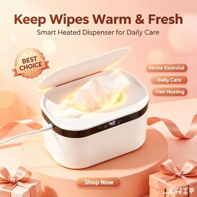 Dispensateur de chauffage à essuie-glace humide à température constante, même chauffage imperméable à fuite pour bébé Essuie-glace chauffant, essuie-glace à basse consommation